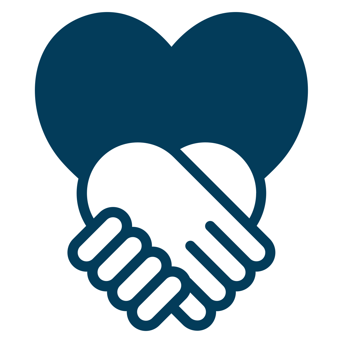 blue heart and hands