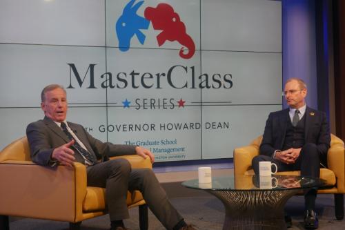 MasterClass with Gov. Howard Dean