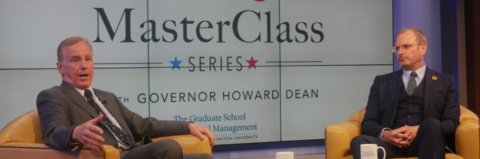 MasterClass with Gov. Howard Dean